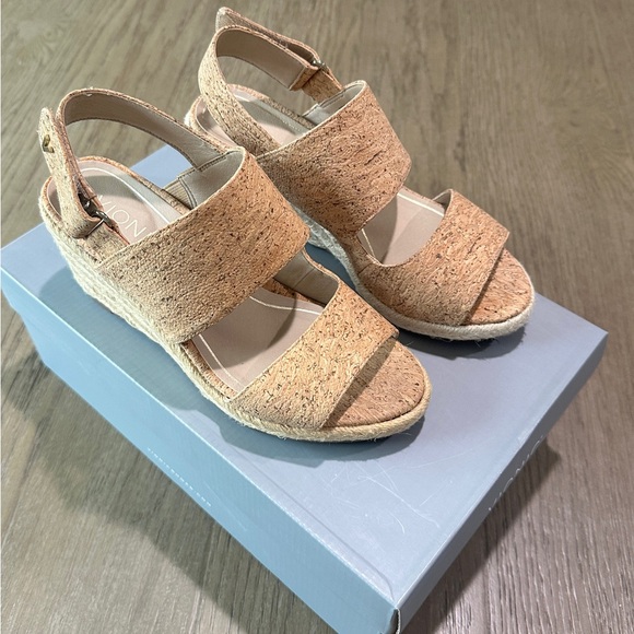 Vionic Brooke Cork Slingback Espadrille Wedge Sandal Size 6 - Picture 6 of 12